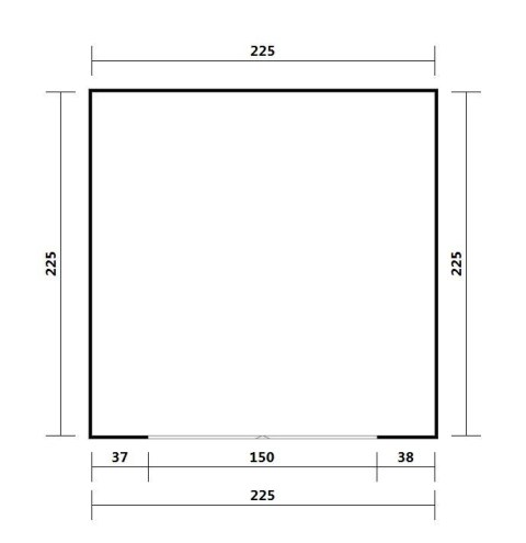Domek HUGO 225cm x 225cm Domek HUGO 225cm x 225cm