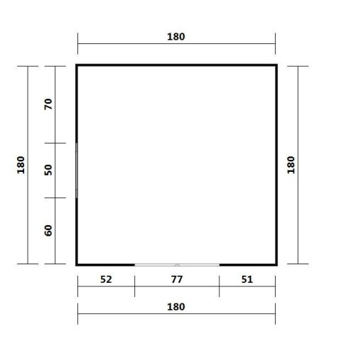 Domek narzędziowy R4 (180cm x 180cm) Domek narzędziowy R4 (180cm x 180cm)