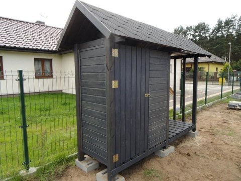 Drewutnia + schowek na narzędzia Drewutnia + schowek na narzędzia