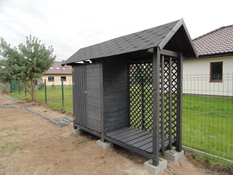 Drewutnia + schowek na narzędzia Drewutnia + schowek na narzędzia