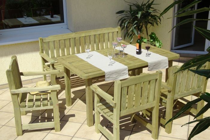 Meble ogrodowe | Ławka Cortina 160 x 60 x 90 cm Meble ogrodowe | Ławka Cortina 160 x 60 x 90 cm
