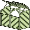 Obudowa śmietnika (podwójna) Obudowa śmietnika (podwójna)
