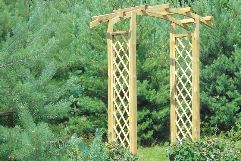 Pergola | Szpaler z kratką 230 x 180 x 65 cm - słupek 7x7 cm Pergola | Szpaler z kratką 230 x 180 x 65 cm - słupek 7x7 cm