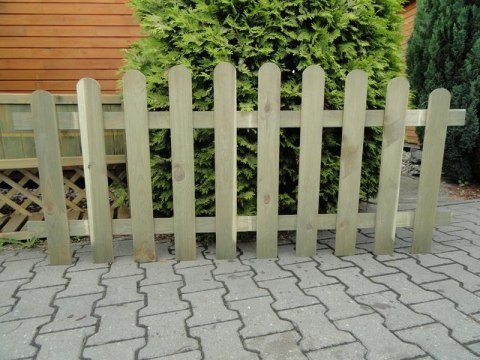 Płot sztachetowy wypukły 180x70/80 Płot sztachetowy wypukły 180x70/80