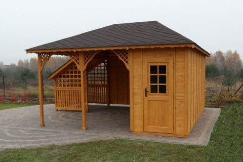 Altana 9 | Drewniana Hortensja 450 x 450 cm Altana 9 | Drewniana Hortensja 450 x 450 cm