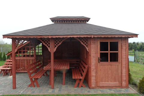 Altana 9 | Drewniana Hortensja 450 x 450 cm Altana 9 | Drewniana Hortensja 450 x 450 cm