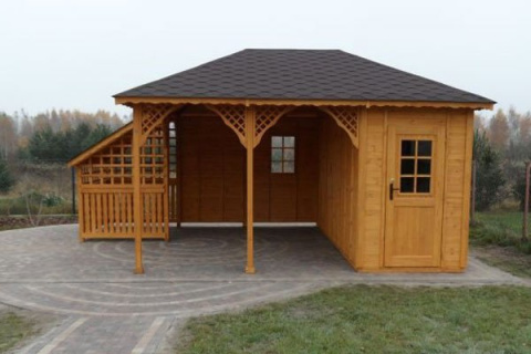 Altana 9 | Drewniana Hortensja 450 x 450 cm Altana 9 | Drewniana Hortensja 450 x 450 cm