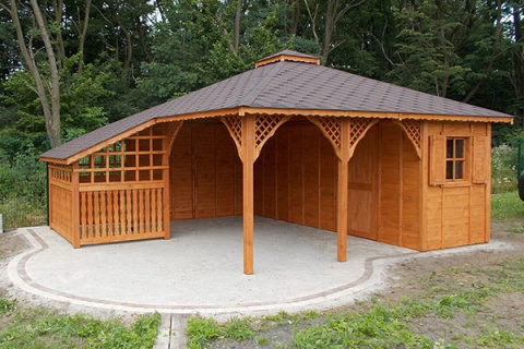 Altana 9 | Drewniana Hortensja 450 x 450 cm Altana 9 | Drewniana Hortensja 450 x 450 cm