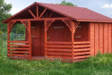 Domek ogrodowy | John 450 x 450 cm + taras 150 cm