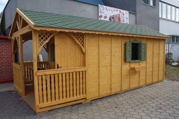 Domek ogrodowy | Peter 450 x 300 cm + Taras 225 cm Domek ogrodowy | Peter 450 x 300 cm + Taras 225 cm