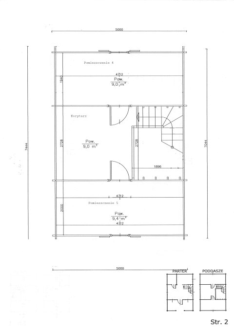 Domek z poddaszem Gregor 500 x 700 Domek z poddaszem Gregor 500 x 700