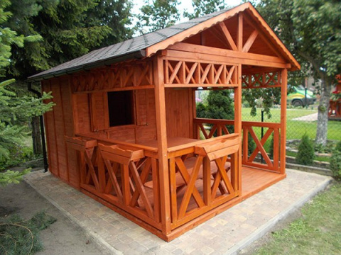 Domek ogrodowy | Michael 300 x 300 cm + Taras 225 cm Domek ogrodowy | Michael 300 x 300 cm + Taras 225 cm