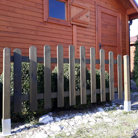 Płot sztachetowy wypukły 180x70/80 Płot sztachetowy wypukły 180x70/80