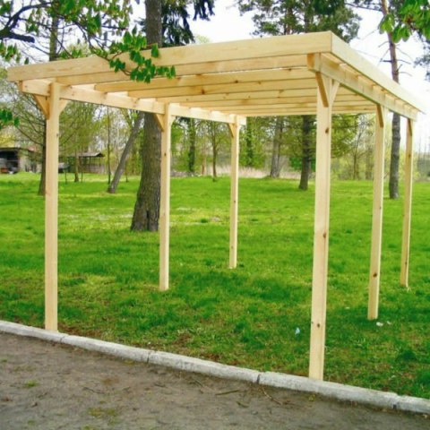 Wiata Granit 300x500 z dachem PVC Wiata Granit 300x500 z dachem PVC