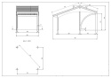 Wiata garażowa | Revelatio 1 jednostanowiskowa 300 x 589 cm