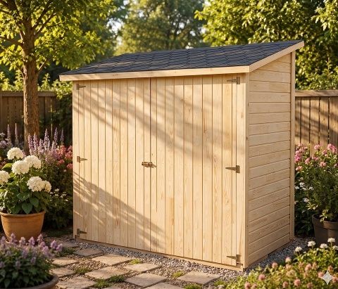 Domek Bolonia 200 x 100 cm z podłogą ogrodowy narzędziowy modułowy
