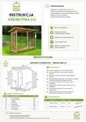 Drewutnia jednospadowa 300 x 90 cm