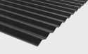 Pokrycie dachu Płyta trapezowa 2,6 m PVC falista 76-18 czarna