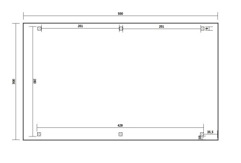 Wiata Garażowa Granit I 300 x 500 cm (Słupek 210 cm) z dachem czarnym PVC arkusz 2,6m