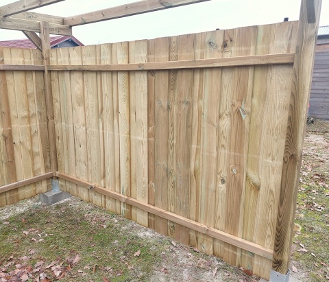 Wiata Garażowa Granit I 300 x 500 cm (Słupek 210 cm) z dachem czarnym PVC arkusz 2,6m