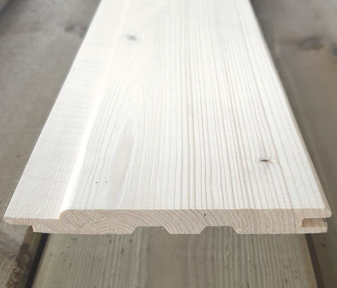 Deska podbitkowa 14 x 121 x 4800 mm | Paczka 3,485 m2 | 39 zł / m2 Deska podbitkowa 14 x 121 x 4800 mm | Paczka 3,485 m2 | 39 zł / m2