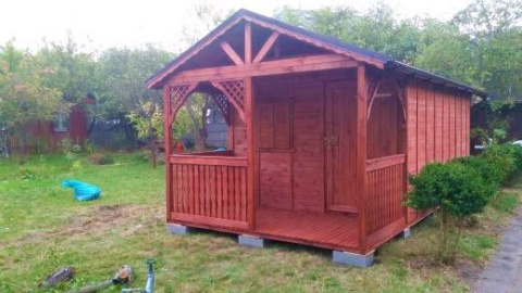Domek ogrodowy | Peter 300 x 450 cm + Taras 225 cm Domek ogrodowy | Peter 300 x 450 cm + Taras 225 cm