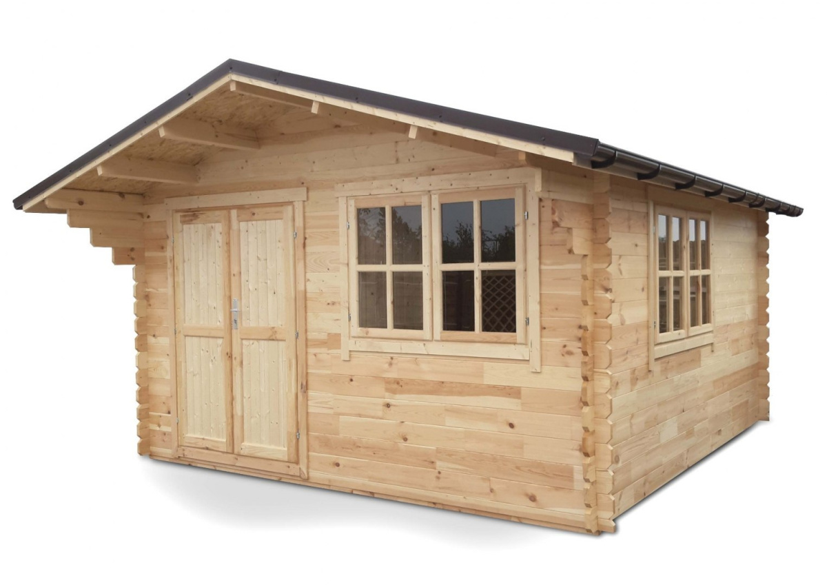 Domek | Ogrodowy narzędziowy Jeremi 16m2 400x400cm 35mm z podłogą Domek | Ogrodowy narzędziowy Jeremi 16m2 400x400cm 35mm z podłogą