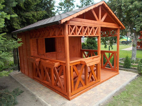 Domek ogrodowy | Michael 300 x 300 cm + Taras 300 cm Domek ogrodowy | Michael 300 x 300 cm + Taras 300 cm