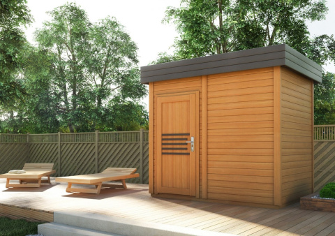 Sauna ogrodowa | PRYMULKA 250 x 200 zewnętrzna Sauna ogrodowa | PRYMULKA 250 x 200 zewnętrzna