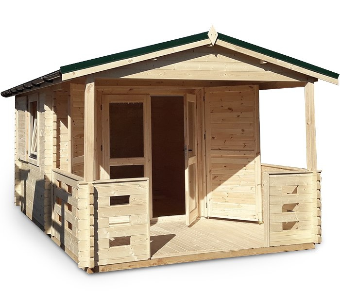 Domek | Sarah 320 x 320 cm + Taras 320 x 150 cm Domek | Sarah 320 x 320 cm + Taras 320 x 150 cm