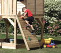 Plac zabaw | Borys 2 dla dzieci ze zjeżdżalnią, huśtawką i ścianką do wspinania