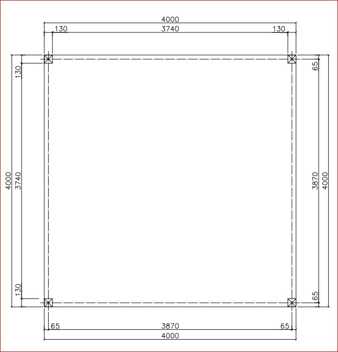 Altana 6 | Drewniana Chaber 4 x 4 m Altana 6 | Drewniana Chaber 4 x 4 m