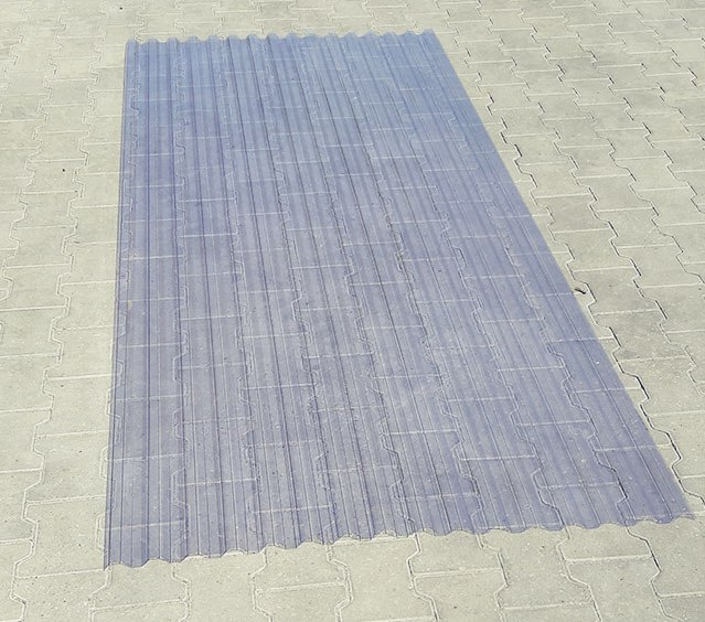 Pokrycie dachu | Płyta trapezowa PVC 3 m Pokrycie dachu | Płyta trapezowa PVC 3 m