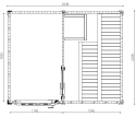 Sauna ogrodowa | PRYMULKA 250 x 200 zewnętrzna