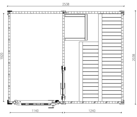 Sauna ogrodowa | PRYMULKA 250 x 200 zewnętrzna Sauna ogrodowa | PRYMULKA 250 x 200 zewnętrzna