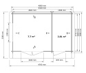 Domek | Ogrodowy narzędziowy Anastazja 13m2 450x300cm 35mm z podłogą