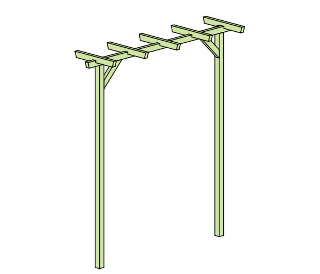 Pergola | Ogrodowa pojedyncza 240 x 225 x 60 cm Pergola | Ogrodowa pojedyncza 240 x 225 x 60 cm