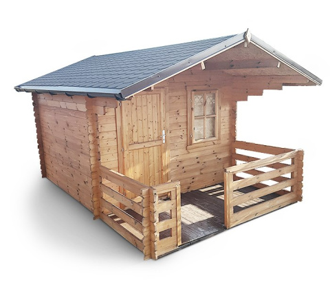Domek | Kanada ogrodowy 300 x 300 cm 28mm + podłoga 15mm, taras + opierzenia Domek | Kanada ogrodowy 300 x 300 cm 28mm + podłoga 15mm, taras + opierzenia