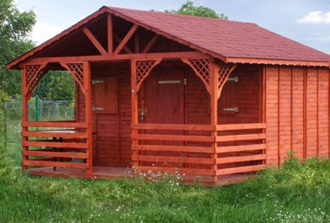 Domek ogrodowy | John 450 x 300 cm + taras 150 cm Domek ogrodowy | John 450 x 300 cm + taras 150 cm