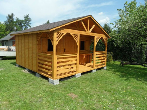 Domek ogrodowy | John 450 x 300 cm + taras 150 cm Domek ogrodowy | John 450 x 300 cm + taras 150 cm