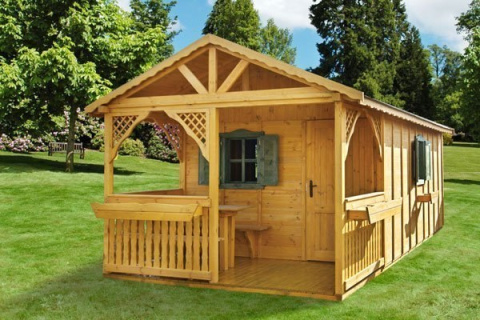 Domek ogrodowy | Peter 450 x 300 cm + Taras 225 cm Domek ogrodowy | Peter 450 x 300 cm + Taras 225 cm