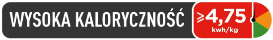 Wysoka kaloryczność pelletu drzewnego, powyżej 4,75 kWh na kilogram