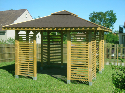 Altana Modern 300x300cm słupy 9x9cm Altana Modern 300x300cm słupy 9x9cm