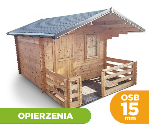 Domek | Kanada ogrodowy 300 x 300 cm 28mm + podłoga 15mm, taras + opierzenia Domek | Kanada ogrodowy 300 x 300 cm 28mm + podłoga 15mm, taras + opierzenia