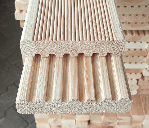 Deska tarasowa | sosnowa sucha 28 x 140 x 4000 mm - Klasa II