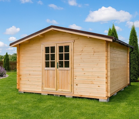 Domek | Ogrodowy narzędziowy Edyta 400 x 300 cm 28mm z podłogą