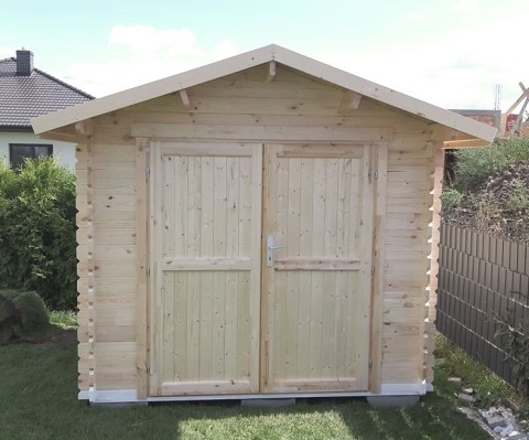 Domek | Ogrodowy narzędziowy Ontario 300 x 300 cm 28mm z podłogą