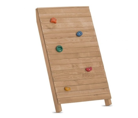 Plac zabaw do ogrodu dla dzieci Alex z podwójną huśtawką i ścianką wspinaczkową