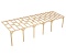 Zadaszenie tarasu 300 x 1041 cm pergola ogrodowa przyścienna drewniana
