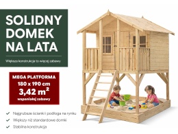 Domek zabaw Borys z piaskownicą